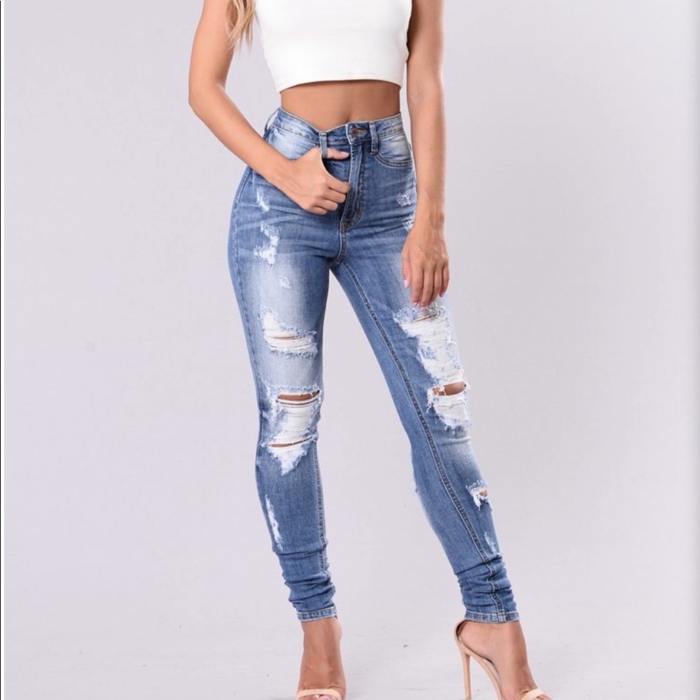 Fashion nova high waisted jeans pants